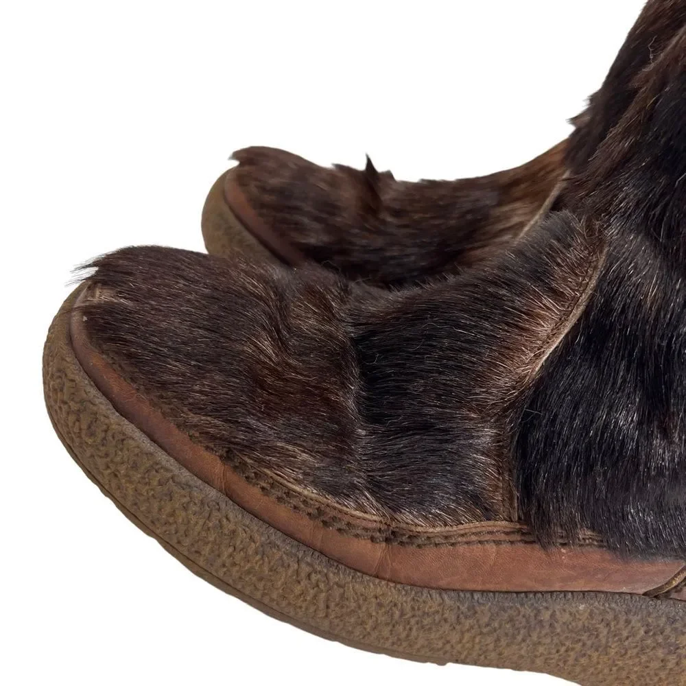 Vintage Como Goat Hair Apres-Ski Boot